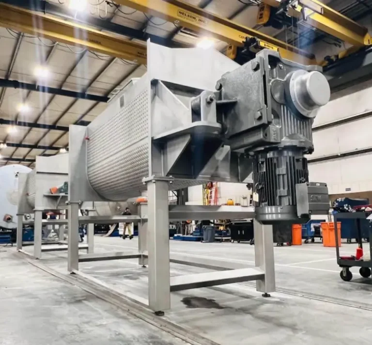 Industrial tank agitators and mixing equipment in the Watson manufacturing shop